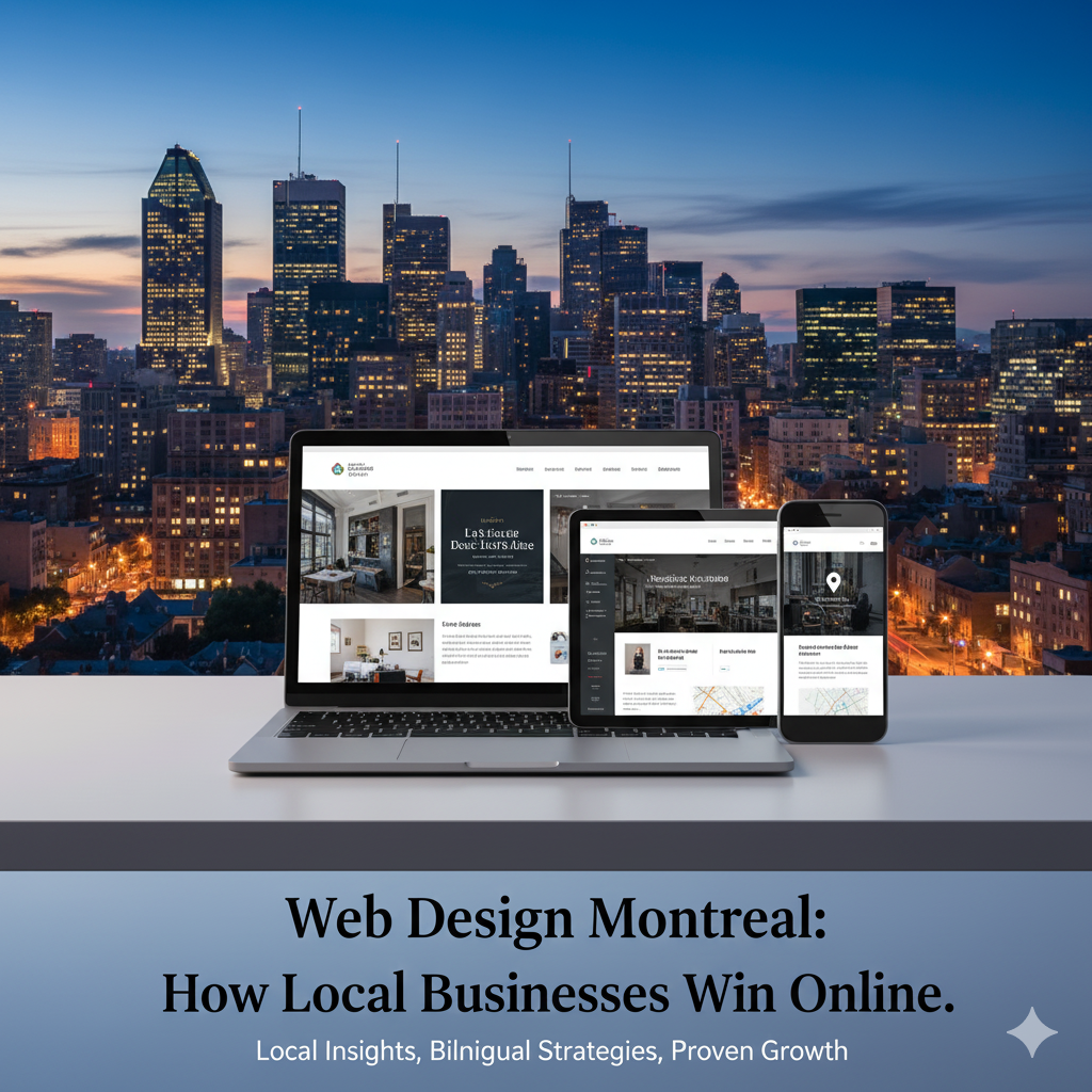 Meta Title: Web Design Montreal: How Local Businesses Win Online in 2024 Meta Description: Discover what makes web design successful for Montreal businesses. Local insights, bilingual considerations, and proven strategies for growth. Featured Image: Montreal skyline with modern website mockups in the foreground, showing mobile-responsive designs with local Montreal business elements.